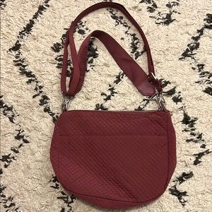 Vera Bradley Quilted Burgundy Shoulder Bag. Beautiful and lightweight!